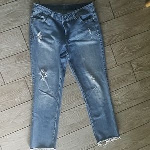 Vera Wang distressed women's jeans